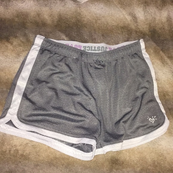 Justice Pants - Grey track shorts